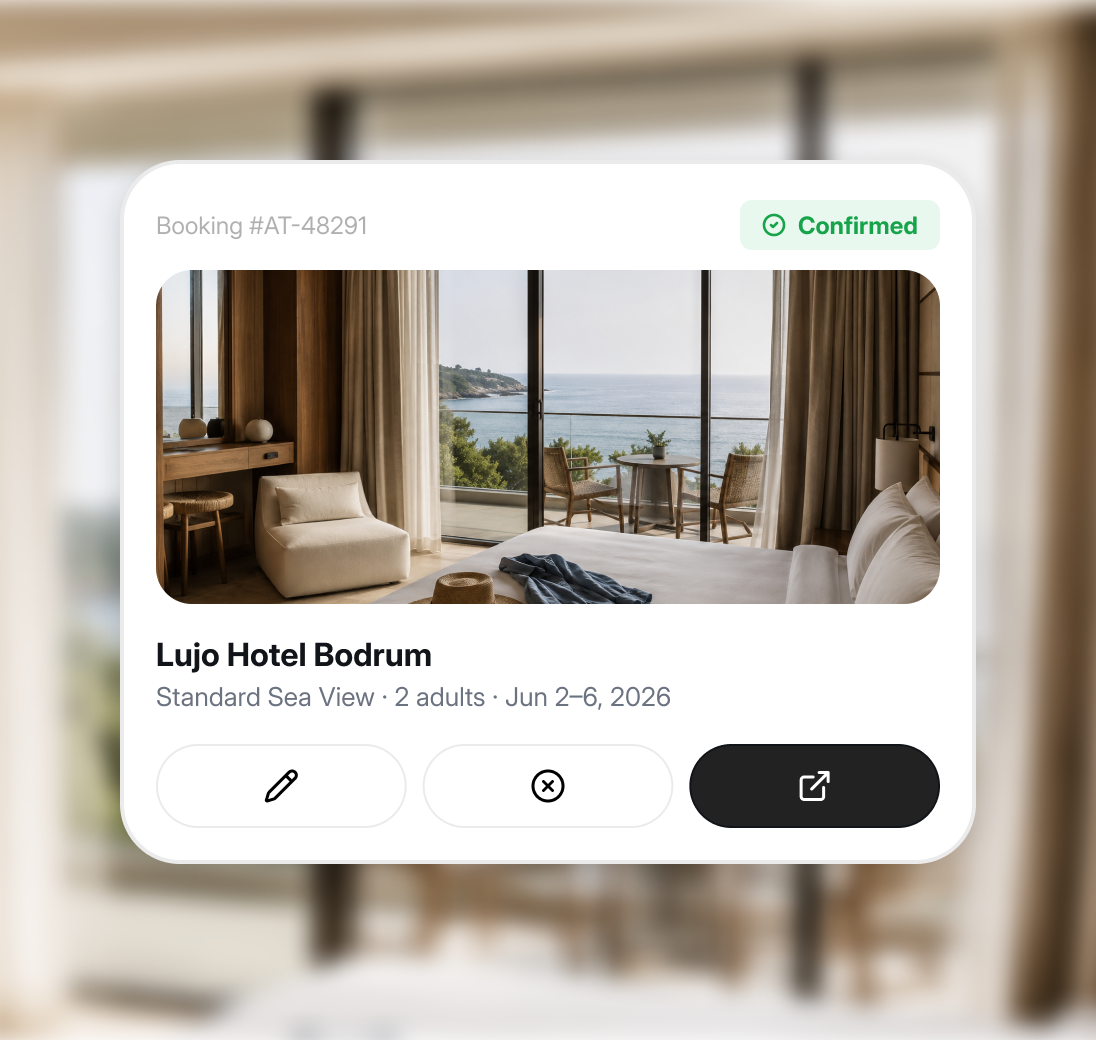 Booking rules interface.