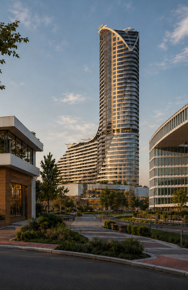 Akasya Tower office building.